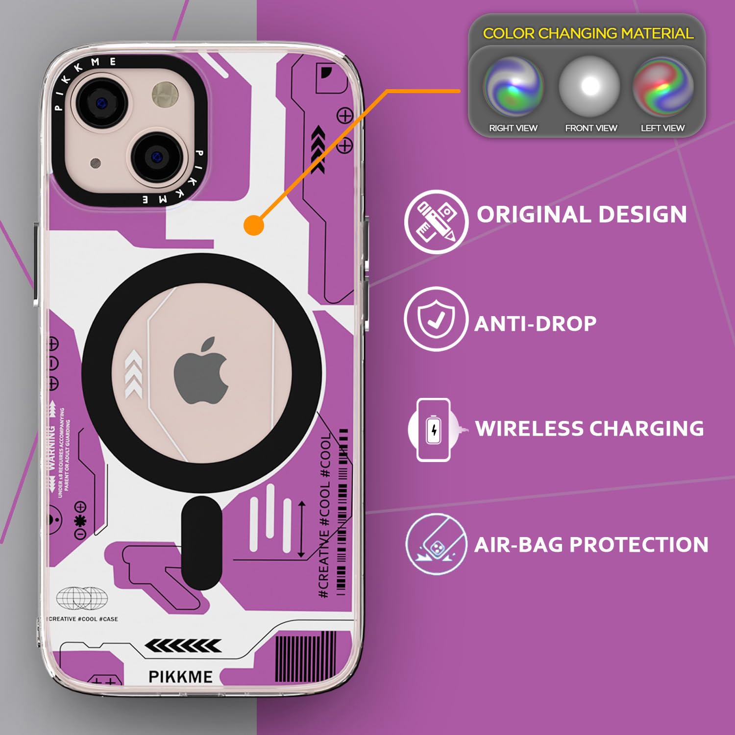Pikkme pink MagSafe back cover for iPhone 13 – photo 6