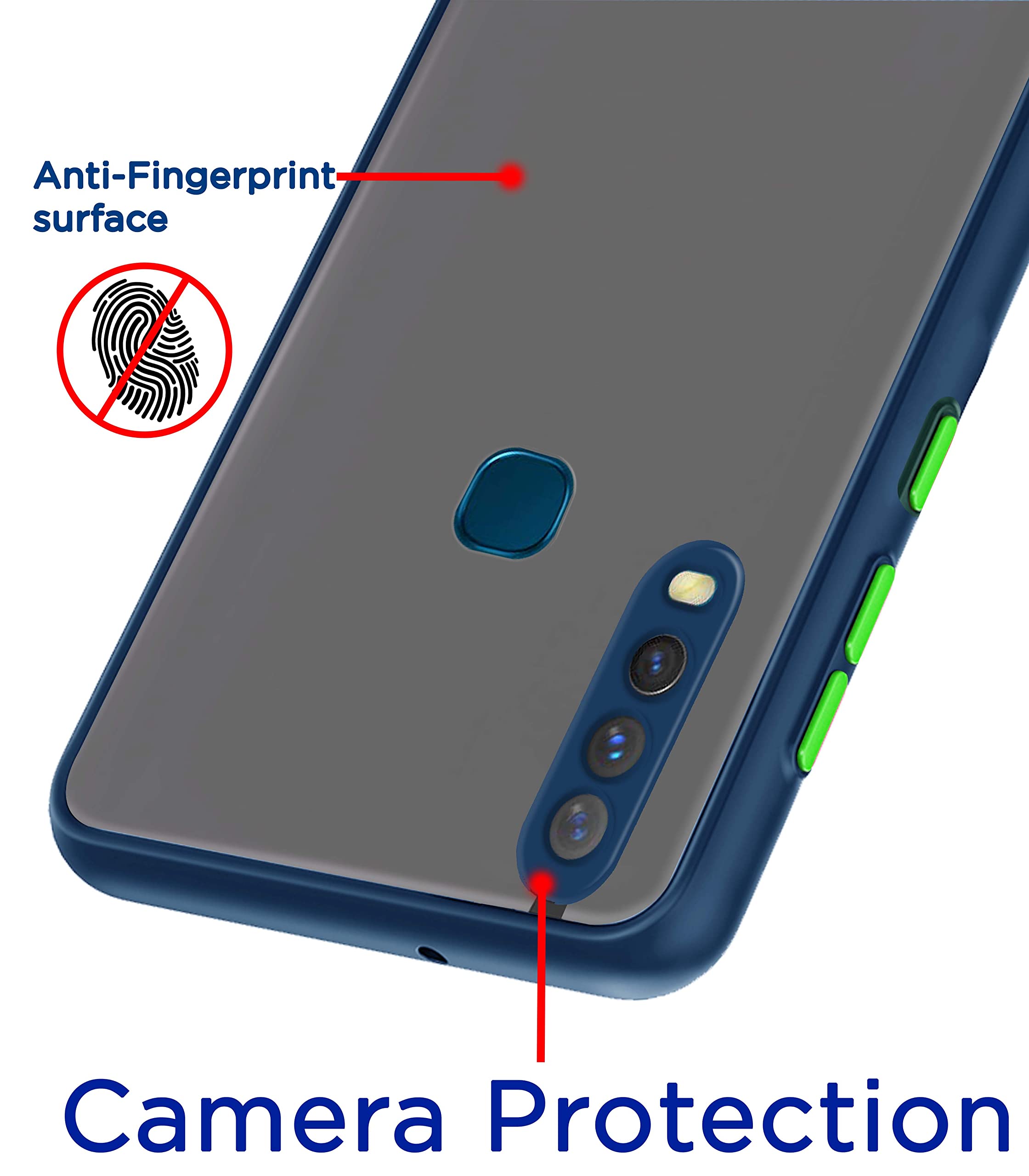 Blue Matte back cover for Vivo Y12/Y15/Y17/U10 – Pikkme – photo 2