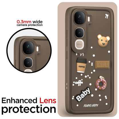 Pikkme Vivo Y400 Pro 5G/3D brown mobile cover – photo 5