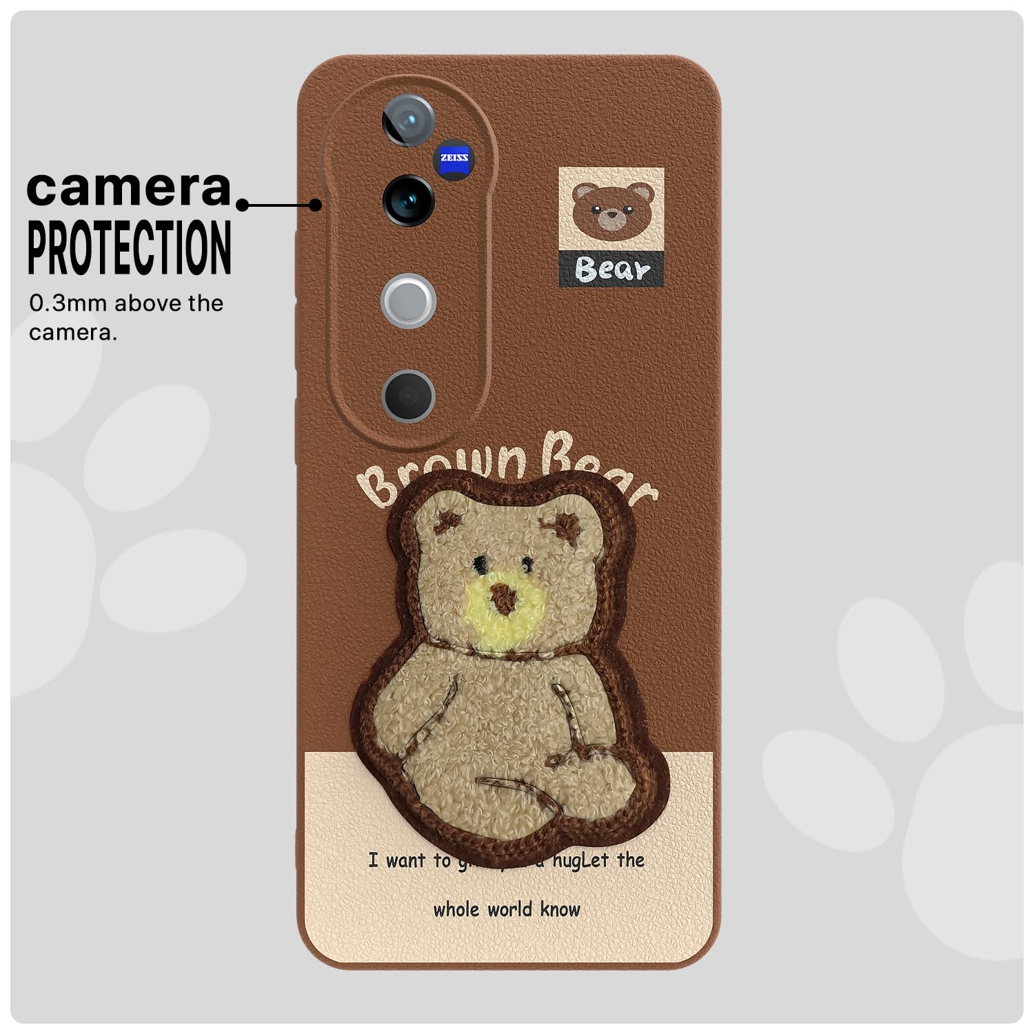 Pikkme Vivo V40/V40 Pro/T3 Ultra 5G brown mobile cover – photo 6