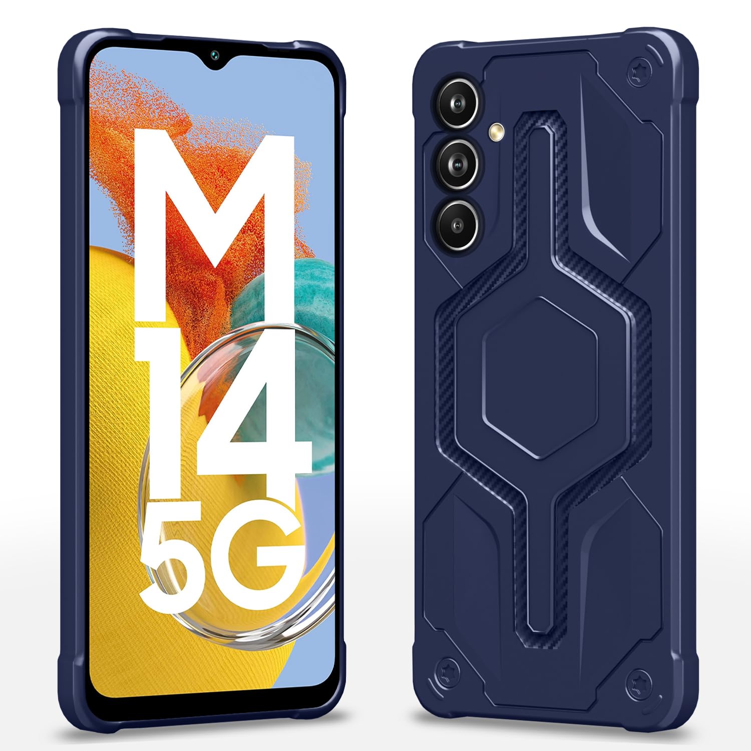 Pikkme Samsung M14 5G blue back cover