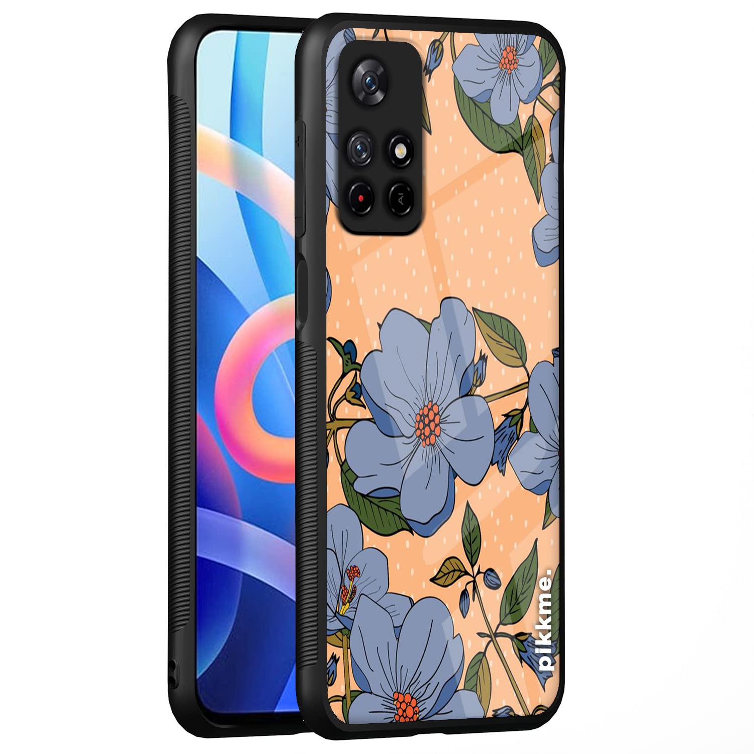 Pikkme Redmi Note 11T/Poco M4 Pro 5G Flower mobile cover
