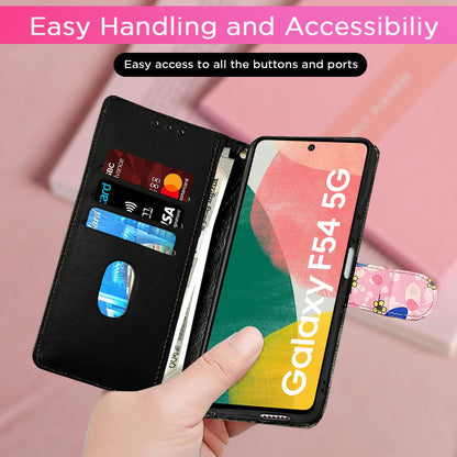 Samsung F54 5G Wallet flip cover in pink flower by Pikkme – photo 7
