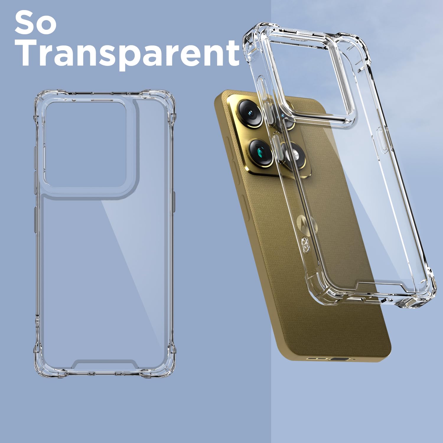 Transparent Clear mobile cover for Moto Signature 5G – Pikkme – photo 2