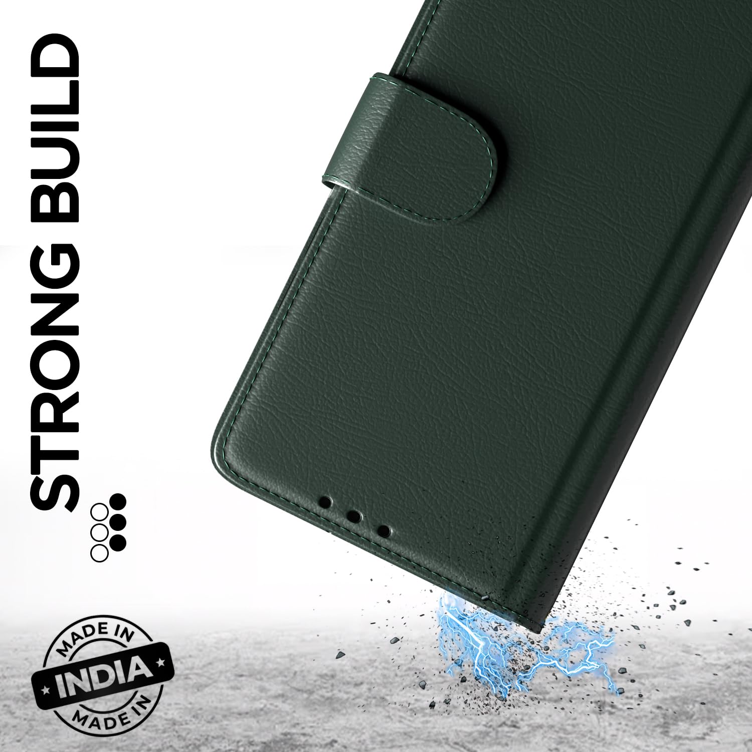 Pikkme Moto G35 5G Wallet green mobile flip cover – photo 7