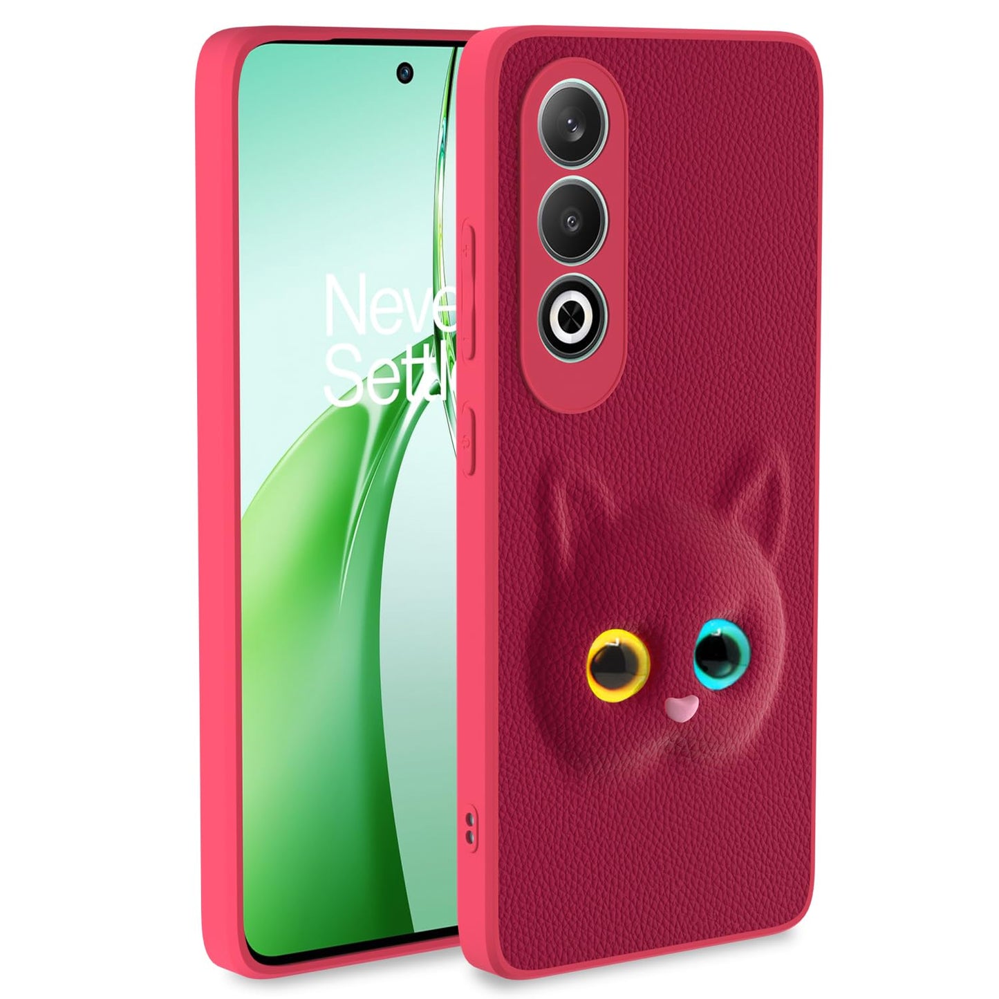 Pikkme OnePlus Nord Ce 4 5G Kitty Back Cover (Pink)