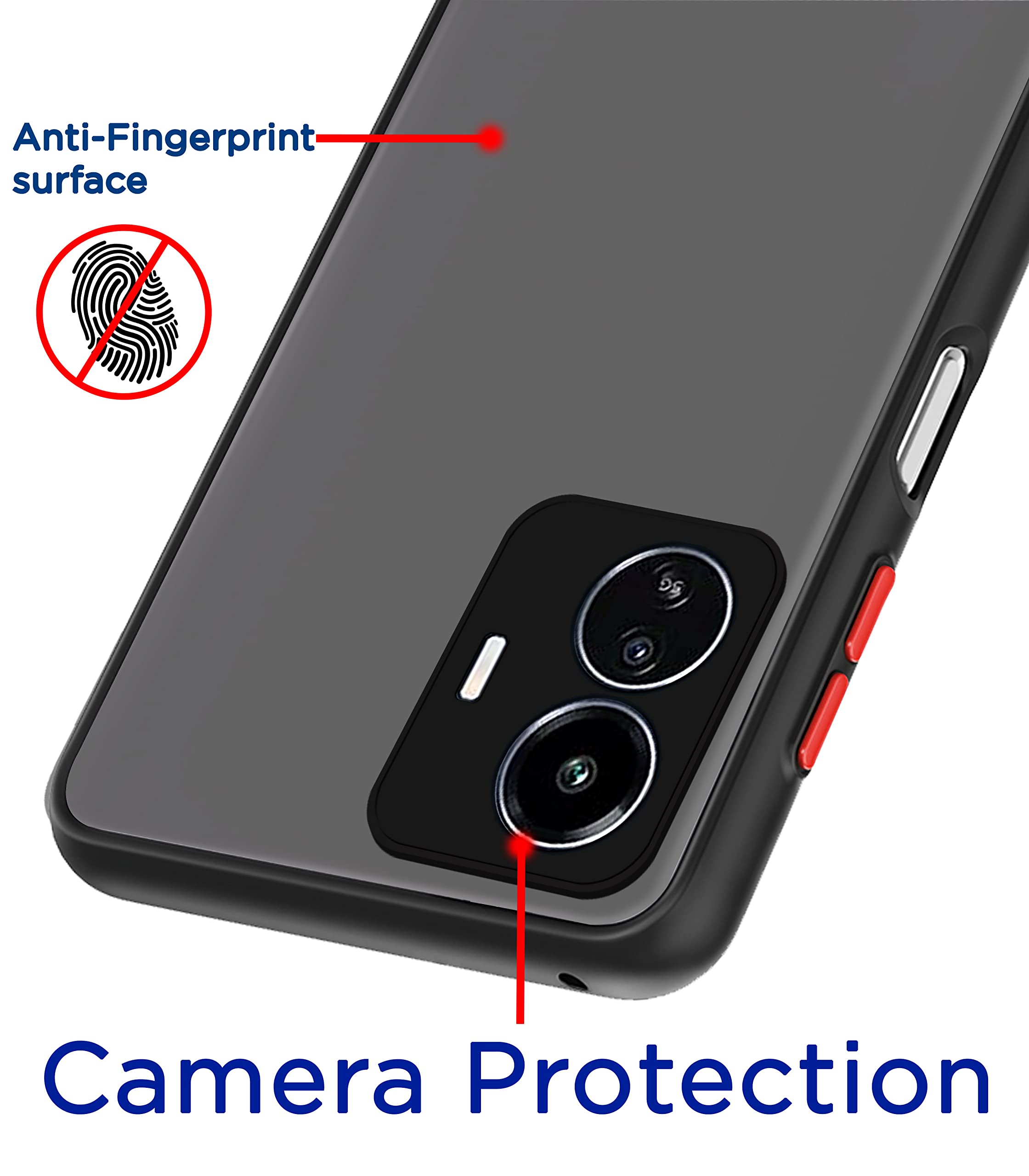 Black phone cover for iQOO Z6 Lite 5G – Pikkme – photo 2