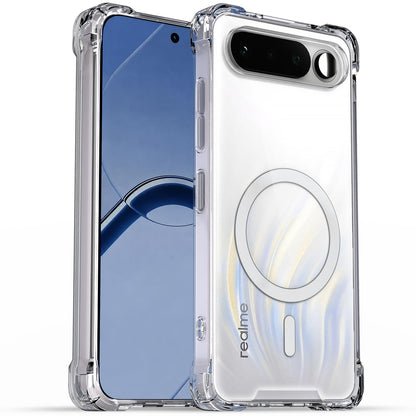 Pikkme transparent mag-safe MagSafe back cover for Realme 16 5G