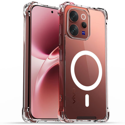 Vivo V70/V70 mobile back cover in transparent mag-safe by Pikkme