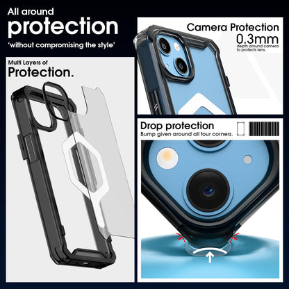 Pikkme black mag-safe Hybrid mobile back cover for iPhone 13/14 – photo 4