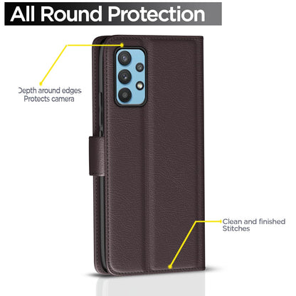 Pikkme Samsung M32/A32 5G coffee wallet flip cover – photo 4