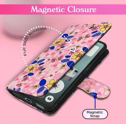 Pink flower mobile flip cover for CMF Phone 1 – Pikkme – photo 6