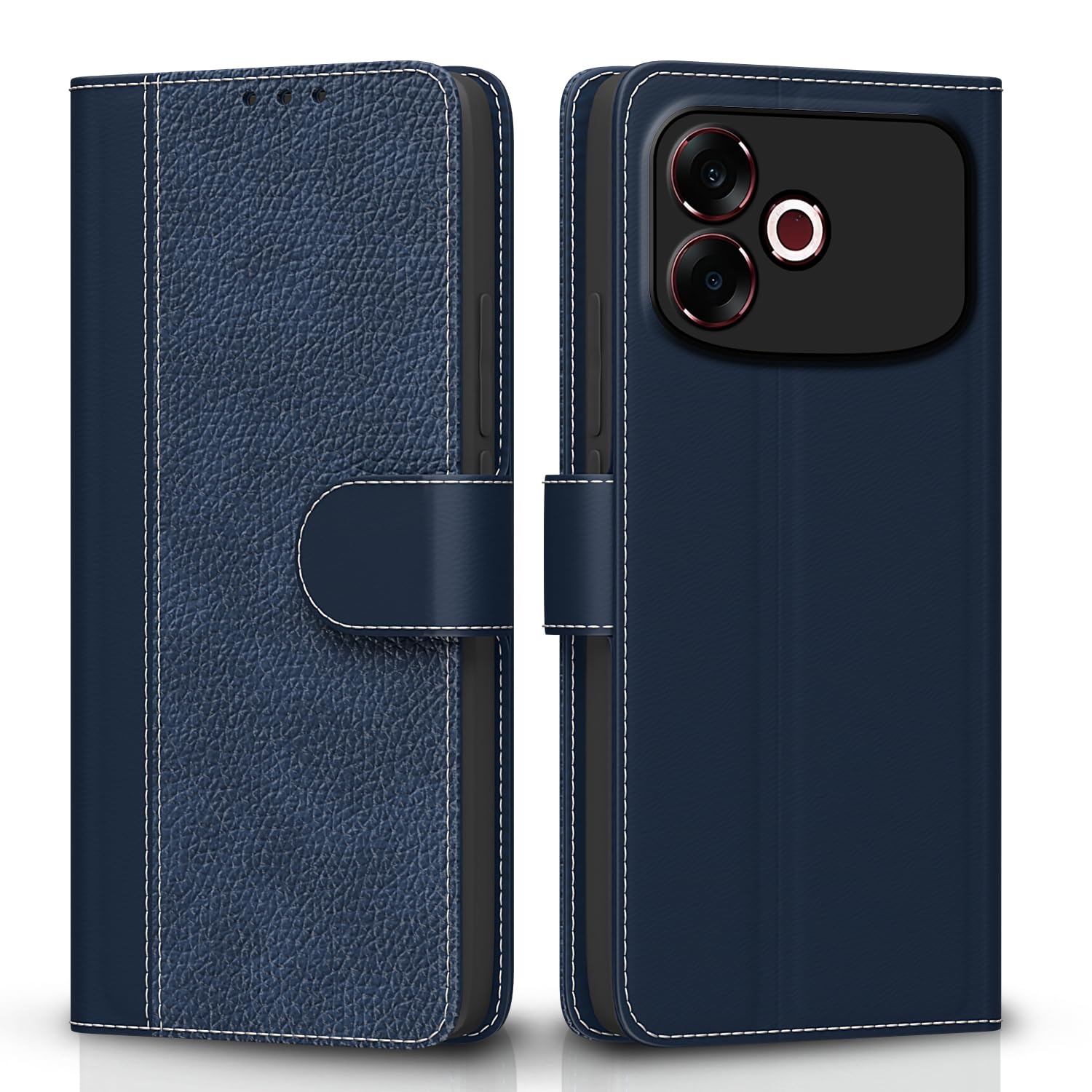 Pikkme blue mobile flip cover for Oppo F33 Pro 5G