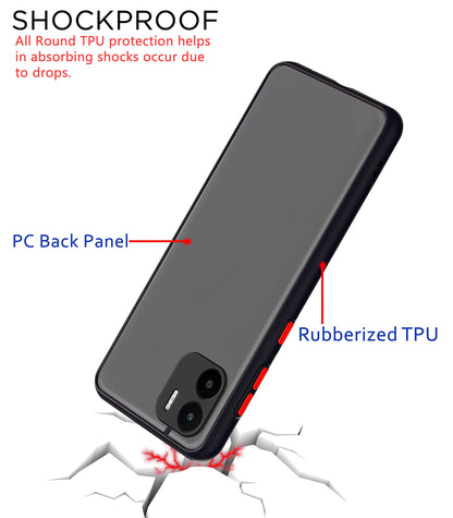 Black Hybrid mobile back cover for Redmi A1/A2 – Pikkme – photo 4