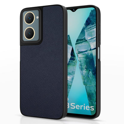 iQOO Z9 Lite 5G/Vivo T3 Lite 5G/Vivo Y18/Y18e/Y03 Leatherback mobile cover in blue by Pikkme