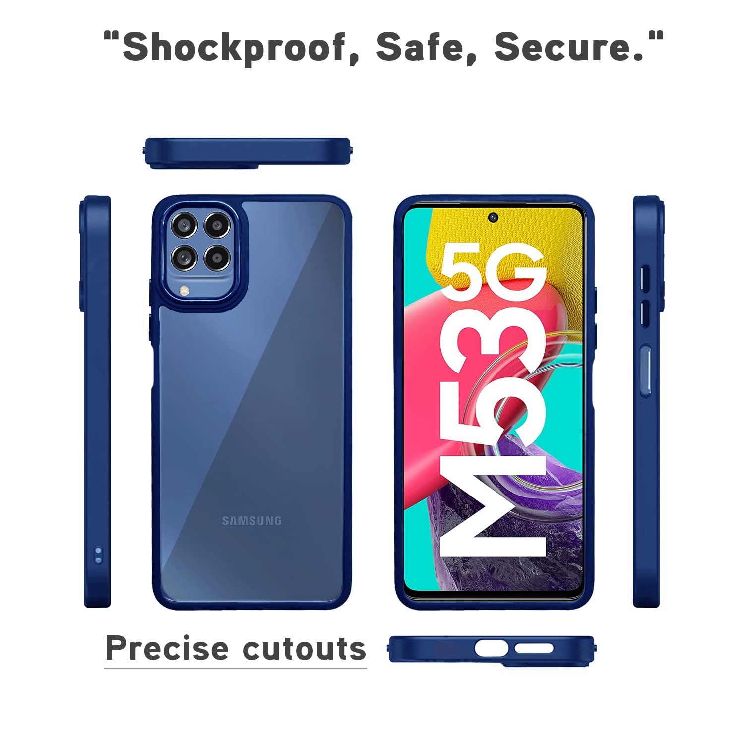 Blue Chrome phone cover for Samsung M53 5G – Pikkme – photo 3