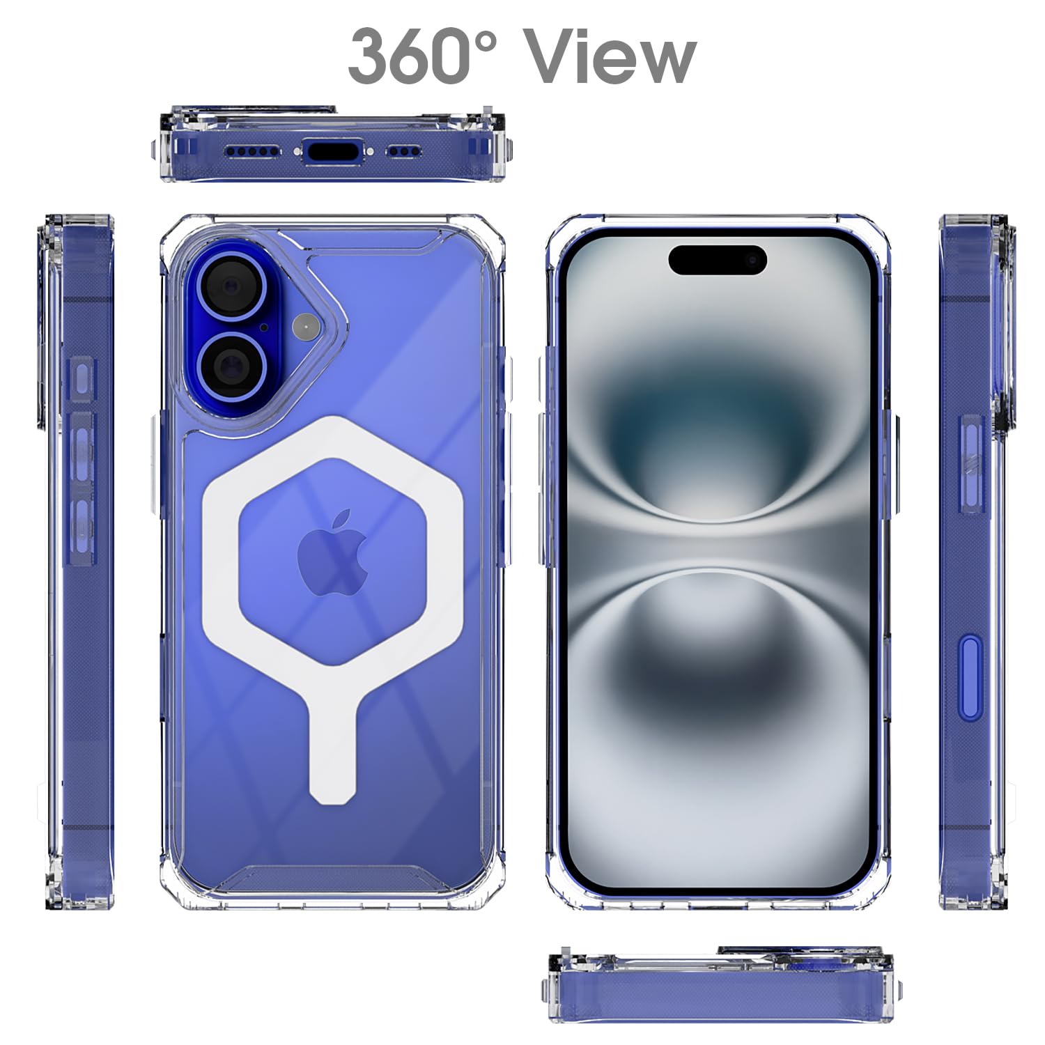 iPhone 16 Hybrid phone cover in transparent mag-safe by Pikkme – photo 7