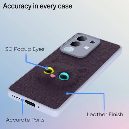 Pikkme Vivo T4x 5G / iQoo Z10x 5G Kitty Back Cover (Purple)
