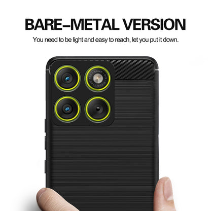 Pikkme Motorola Moto Edge 70 5G Hybrid Carbon Fiber Back Cover (Black)