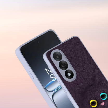 Pikkme Samsung Galaxy M56 5G kitty Back Cover (Purple)