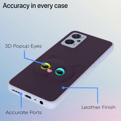 Pikkme Oppo K10 4G Kitty Back Cover (Purple)