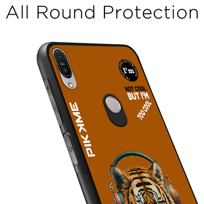 Pikkme Back Cover Pc Tpu + Printed Cool Funky Stylish Brown Tiger Swag Raised Edges Camera Protection |Bumper Case For Asus Max Pro M1 (Design 09)