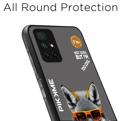 Pikkme Back Cover Pc Tpu + Printed Cool Funky Stylish Grey Wolf Swag Raised Edges Camera Protection |Bumper Case For Redmi 10 Prime (Design 01)