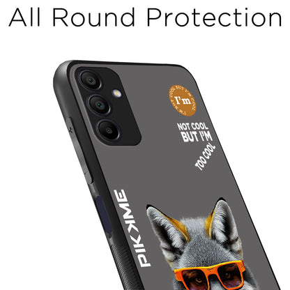 Pikkme Back Cover Pc Tpu + Printed Cool Funky Stylish Grey Wolf Swag Raised Edges Camera Protection |Bumper Case For Samsung Galaxy A15 (Design 01)