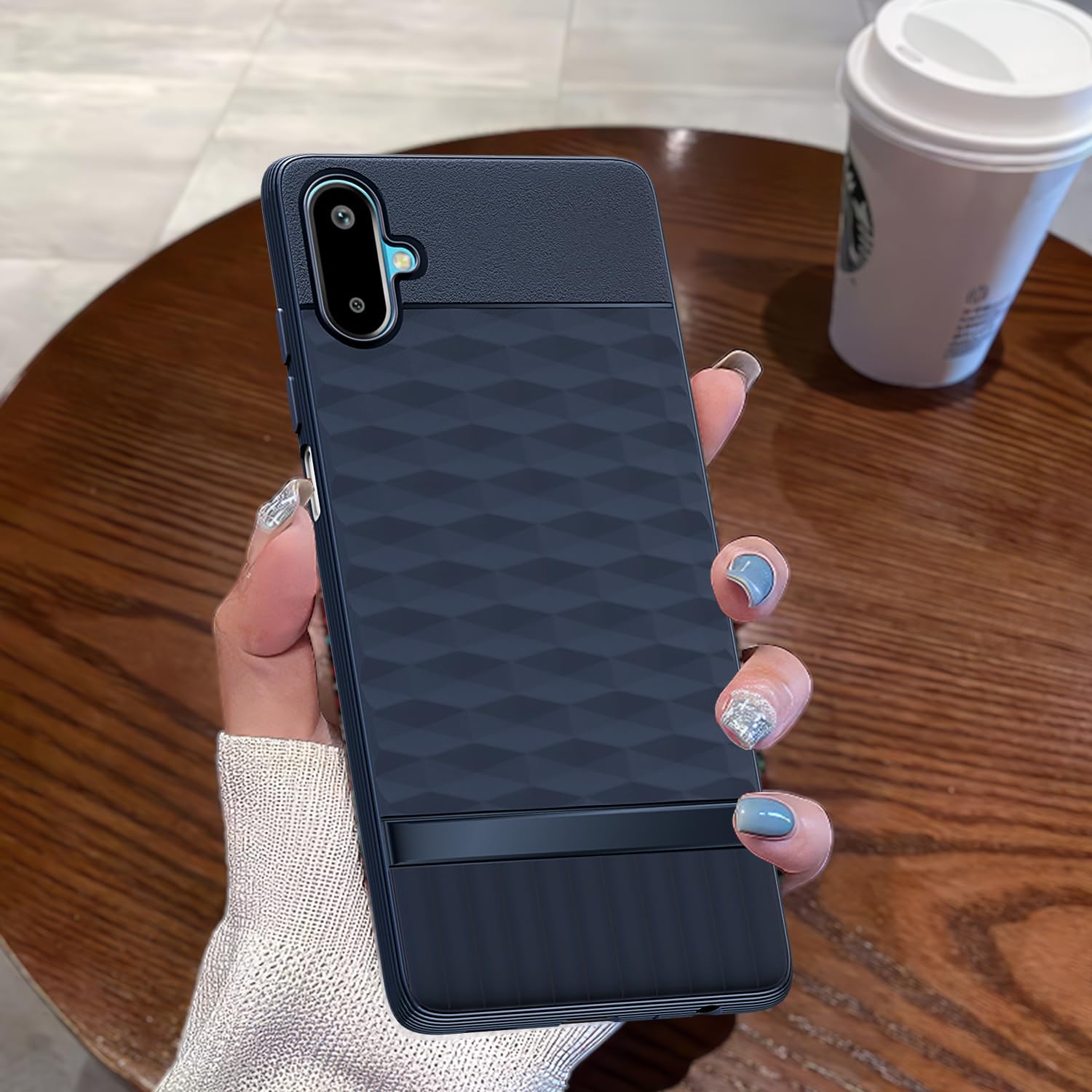 Pikkme Samsung Galaxy F06 5G / Samsung Galaxy M06 5G Shockproof Soft Flexible Gencase Back Cover (Blue)