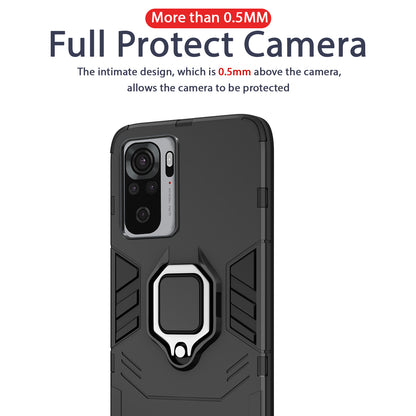 Pikkme Redmi Note 10/Redmi Note 10s Hybrid Carbon Fiber Back Cover | Black