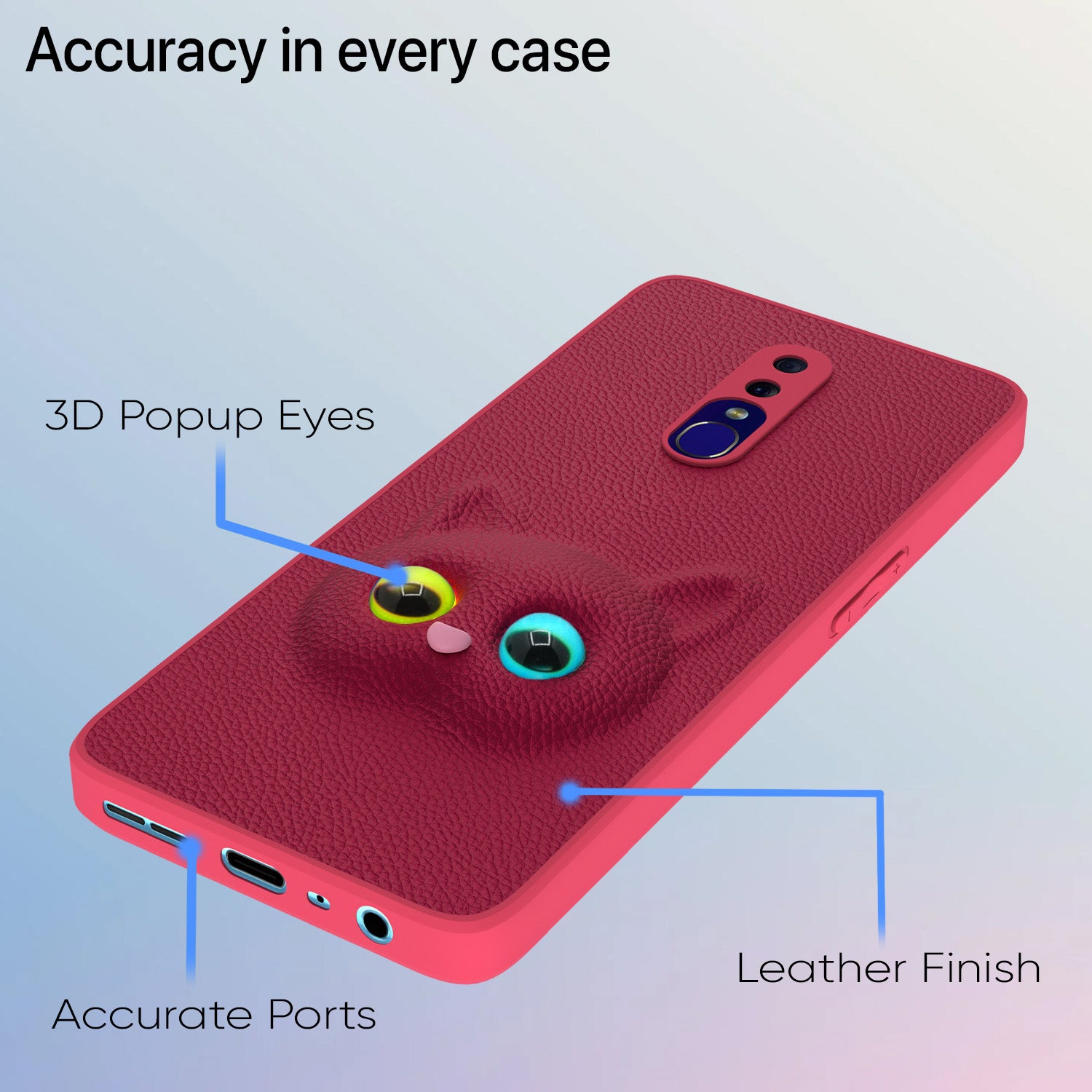 Pikkme Oppo F11 4G Kitty Back Cover (Pink)