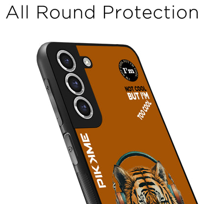 Pikkme Back Cover Pc Tpu + Printed Cool Funky Stylish Brown Tiger Swag Raised Edges Camera Protection |Bumper Case For Samsung Galaxy S20 Fe (Design 09)