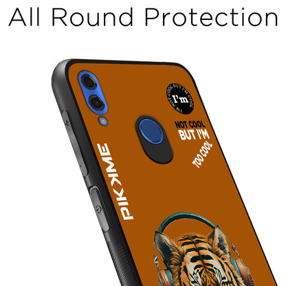 Pikkme Back Cover Pc Tpu + Printed Cool Funky Stylish Brown Tiger Swag Raised Edges Camera Protection |Bumper Case For Honor 10 Lite (Design 09)