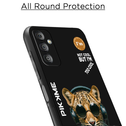 Pikkme Back Cover Pc Tpu + Printed Cool Funky Stylish Black Leopard Swag Raised Edges Camera Protection |Bumper Case For Samsung Galaxy F23 5G (Design 04)