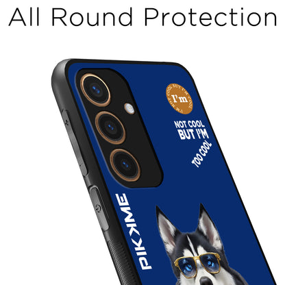 Pikkme Back Cover Pc Tpu + Printed Cool Funky Stylish Blue Dog Swag Raised Edges Camera Protection |Bumper Case For Samsung Galaxy S24 5G (Design 08)