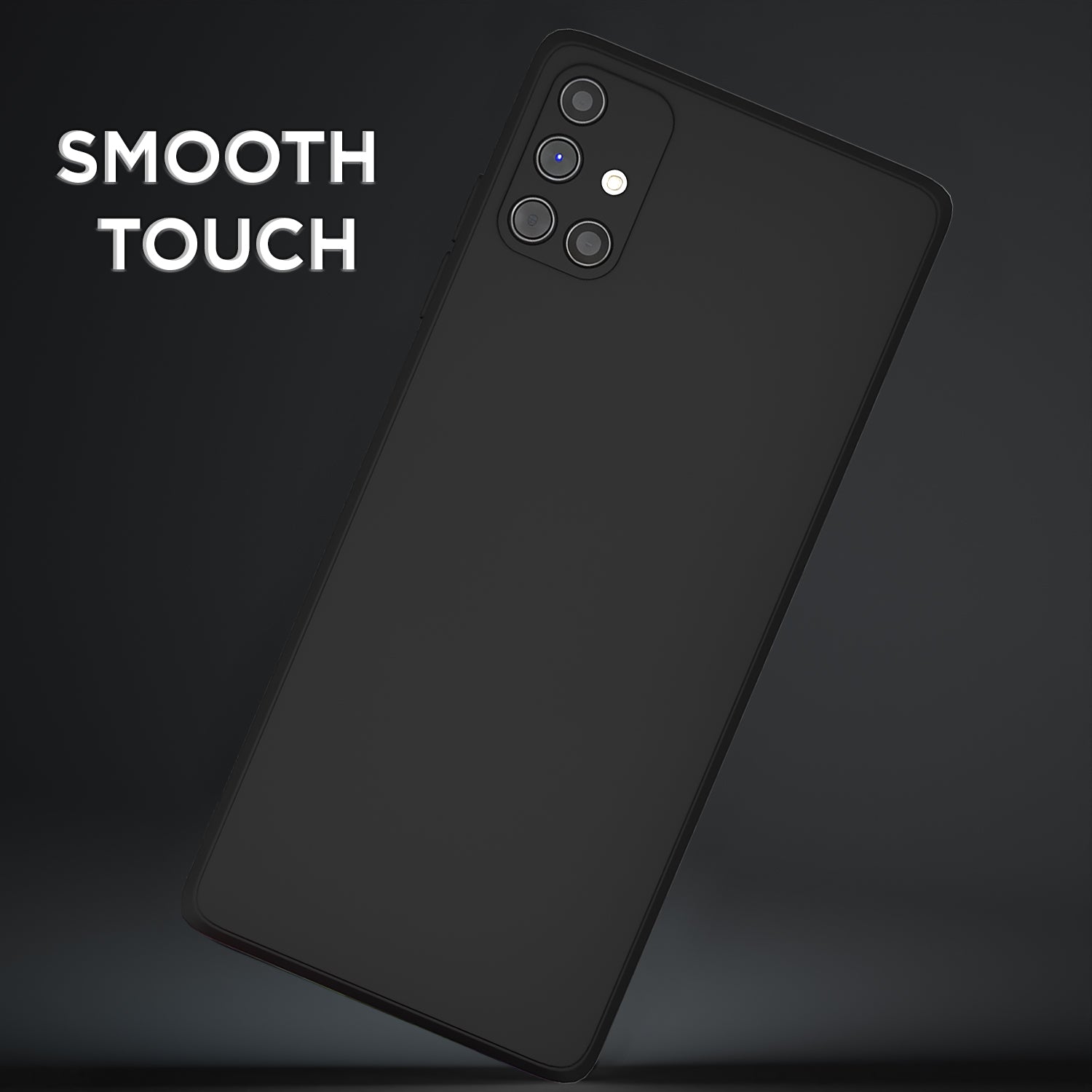 Pikkme Samsung Galaxy M51 Soft Matte Liquid Silicone Back Cover (Black)