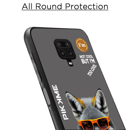 Pikkme Back Cover Pc Tpu + Printed Cool Funky Stylish Grey Wolf Swag Raised Edges Camera Protection |Bumper Case For Redmi Note 9 Pro (Design 01)