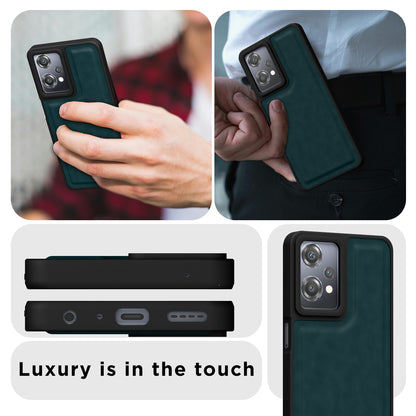 Pikkme OnePlus Nord CE 2 Lite 5G Premium Super Soft-Touch Leatherback Case (Green)