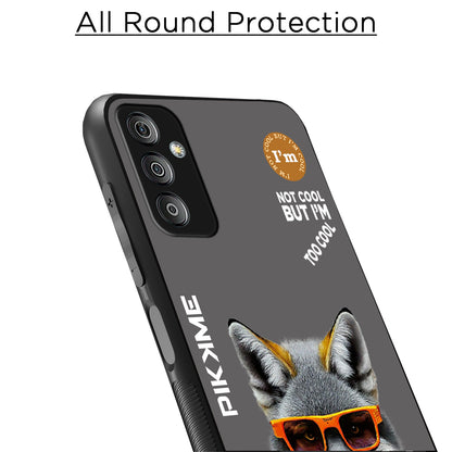 Pikkme Back Cover Pc Tpu + Printed Cool Funky Stylish Grey Wolf Swag Raised Edges Camera Protection |Bumper Case For Samsung Galaxy F23 5G (Design 01)