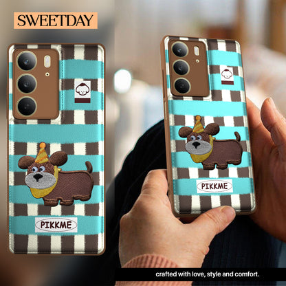 Pikkme  Realme C75 Cute Girlish Dog Series Back Cover (Design2)