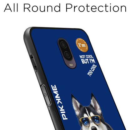 Pikkme Back Cover Pc Tpu + Printed Cool Funky Stylish Blue Dog Swag Raised Edges Camera Protection |Bumper Case For OnePlus 6T (Design 08)