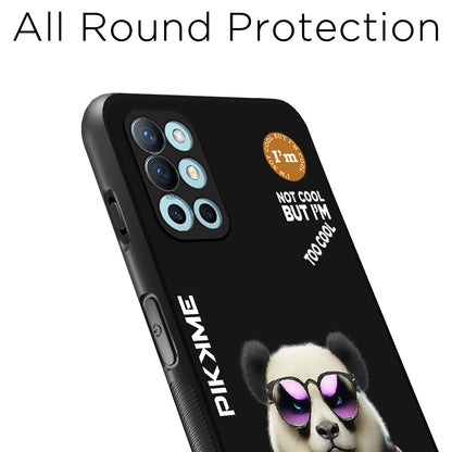 Pikkme Back Cover Pc Tpu + Printed Cool Funky Stylish Black Panda Swag Raised Edges Camera Protection |Bumper Case For OnePlus 9R (Design 05)