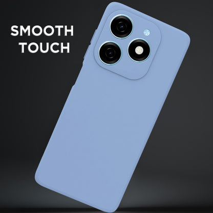 Pikkme Tecno Spark GO 2024 Soft Matte Liquid Silicone Back Cover (Aqua Blue)