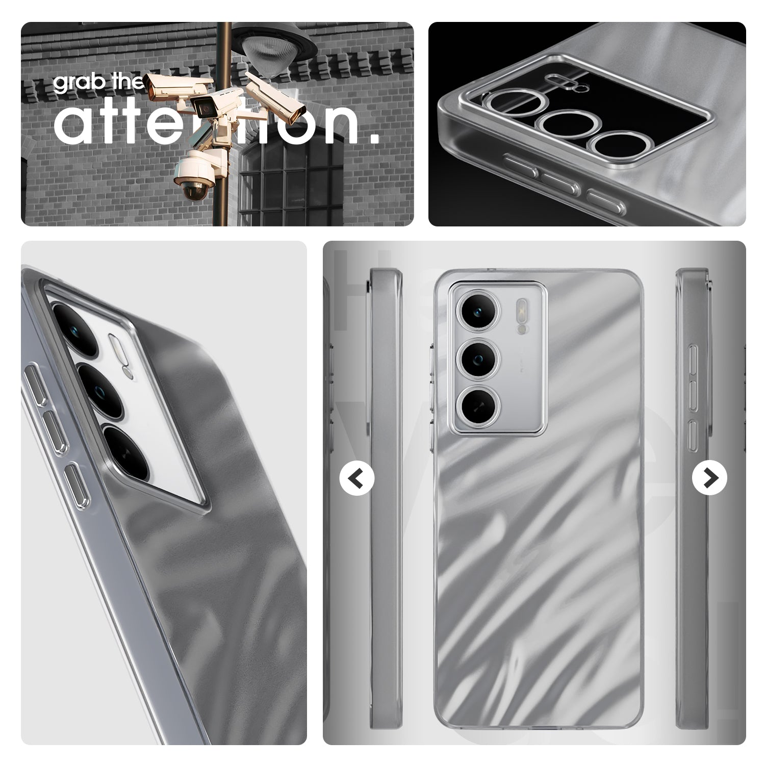 Pikkme Realme Narzo 80x 5G / Realme P3x 5G / Realme 14X 5G Swirl Design Silver Forest Back Cover  (Silver)