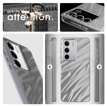 Pikkme Realme Narzo 80x 5G / Realme P3x 5G / Realme 14X 5G Swirl Design Silver Forest Back Cover  (Silver)