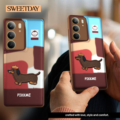 Pikkme  Realme C75 Cute Girlish Dog Series Back Cover (Design3)