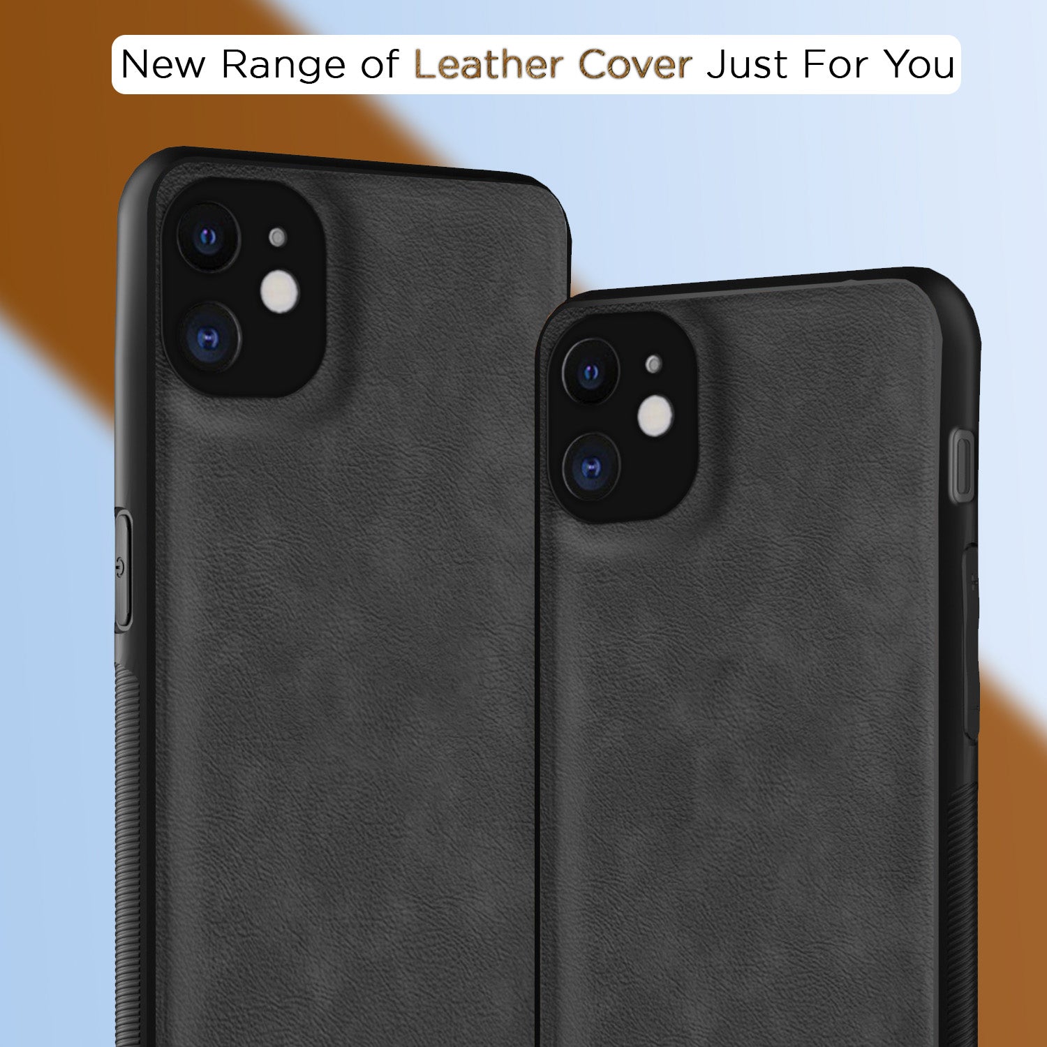 Pikkme iPhone 12 Leatherback Back Case | Grey