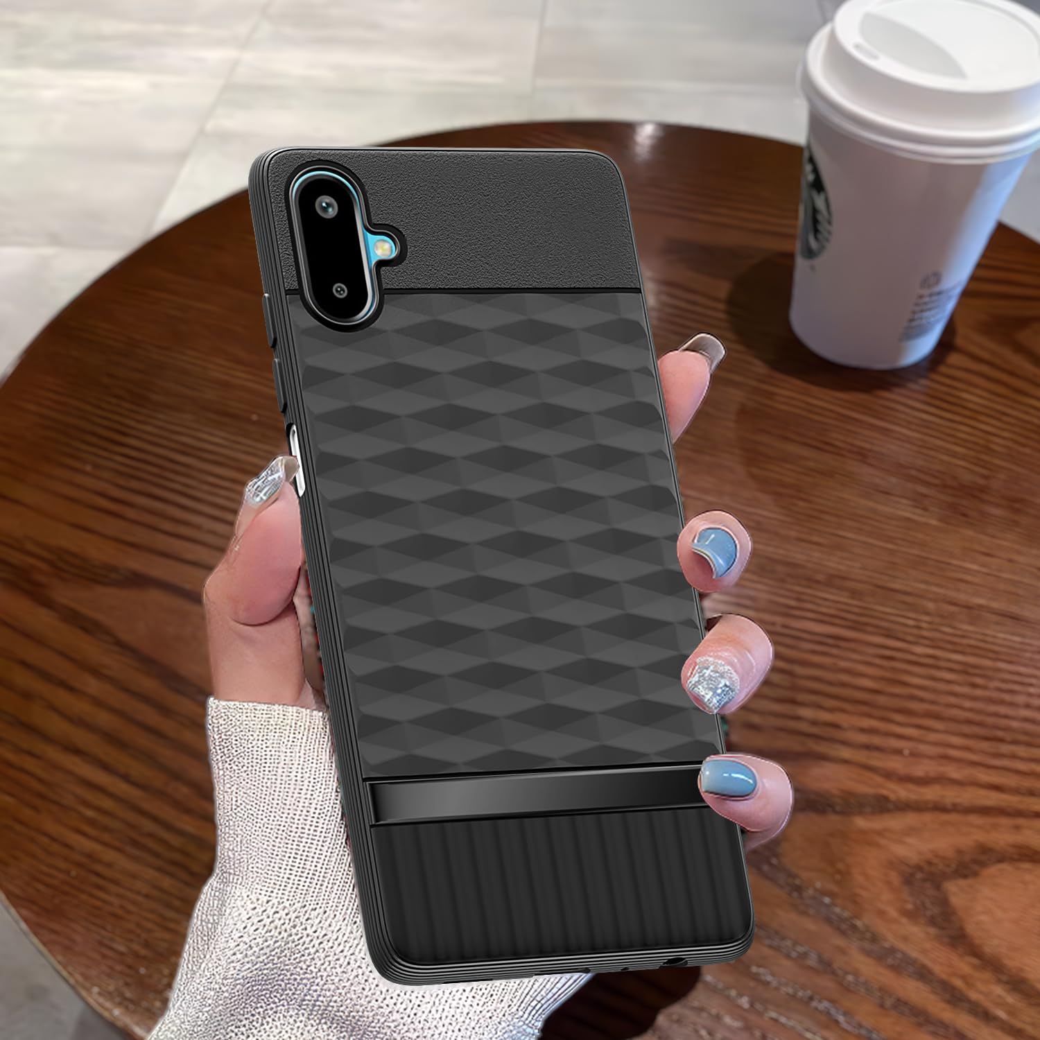 Pikkme Samsung Galaxy F06 5G / Samsung Galaxy M06 5G Shockproof Soft Flexible Gencase Back Cover (Black)