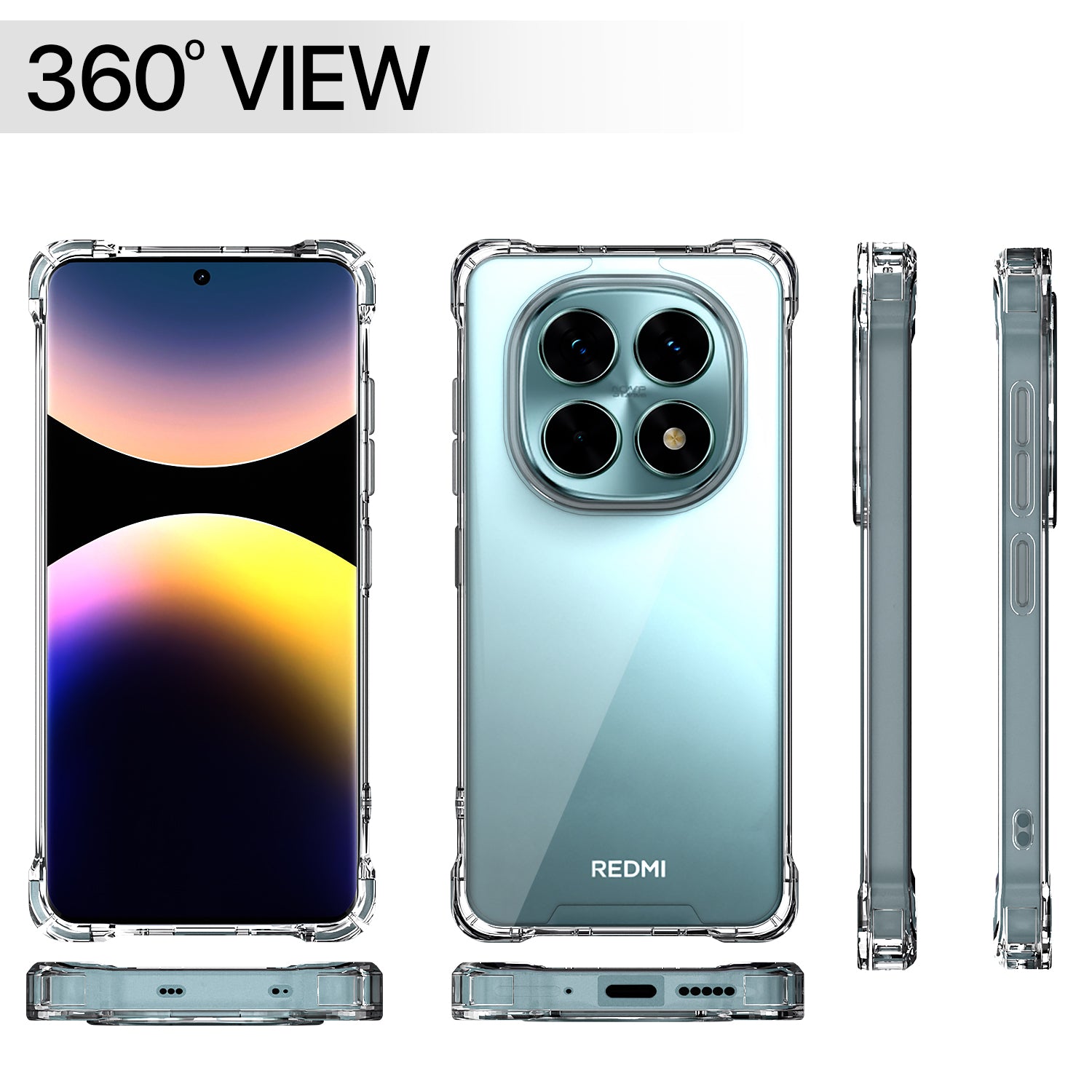 Pikkme Redmi Note 15 5G Mag-Safe Shockproof PC + TPU Back Cover