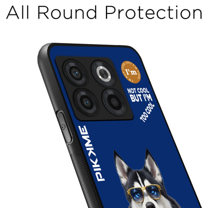 Pikkme Back Cover Pc Tpu + Printed Cool Funky Stylish Blue Dog Swag Raised Edges Camera Protection |Bumper Case For OnePlus 10T (Design 08)